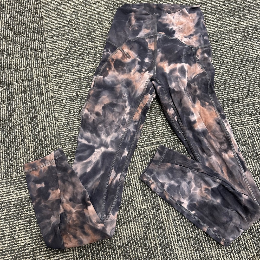 Women’s Lululemon Leggings Tie Die Pink- Size 0